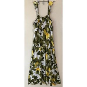H&M Mama • M • Maternity Lemon Tree Print Maxi Dress